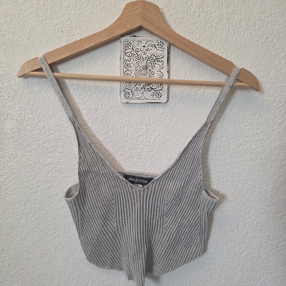 Gray Striped Women's Top